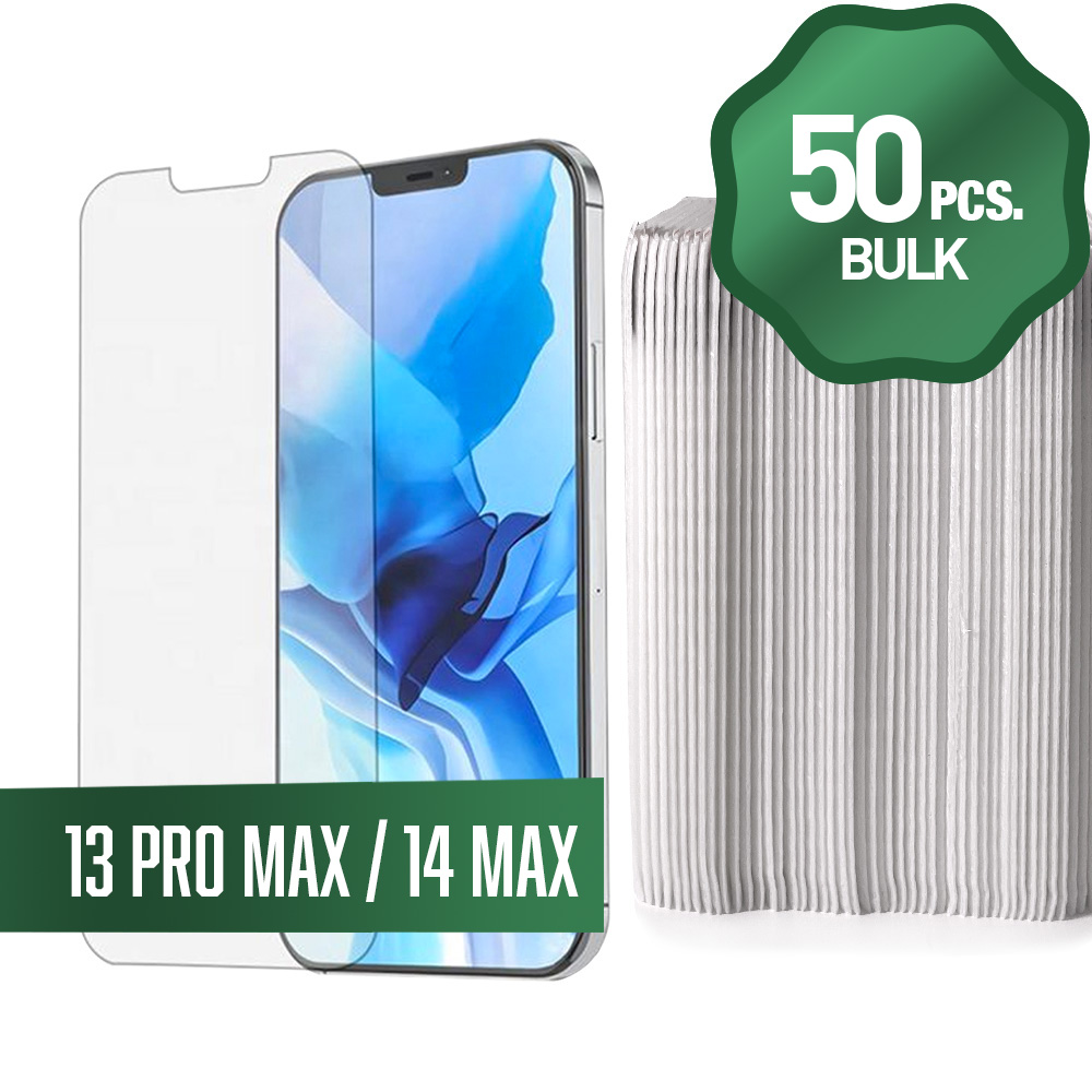 Clear Tempered Glass for iPhone 14 Plus / 13 Pro Max (6.7")(50 Pcs)