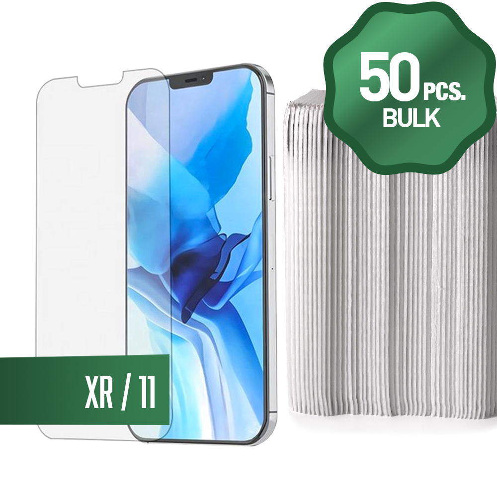 Clear Tempered Glass for iPhone XR / 11 (50 Pcs)