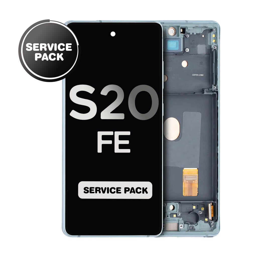 OLED Assembly for Samsung Galaxy S20 FE (G781) / 5G with Frame - Cloud Mint (Service Pack)