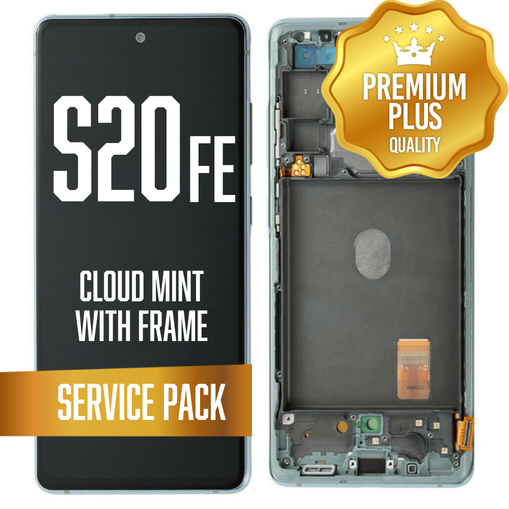 OLED Assembly for Samsung Galaxy S20 FE / 5G With Frame - Cloud Mint (Service Pack)