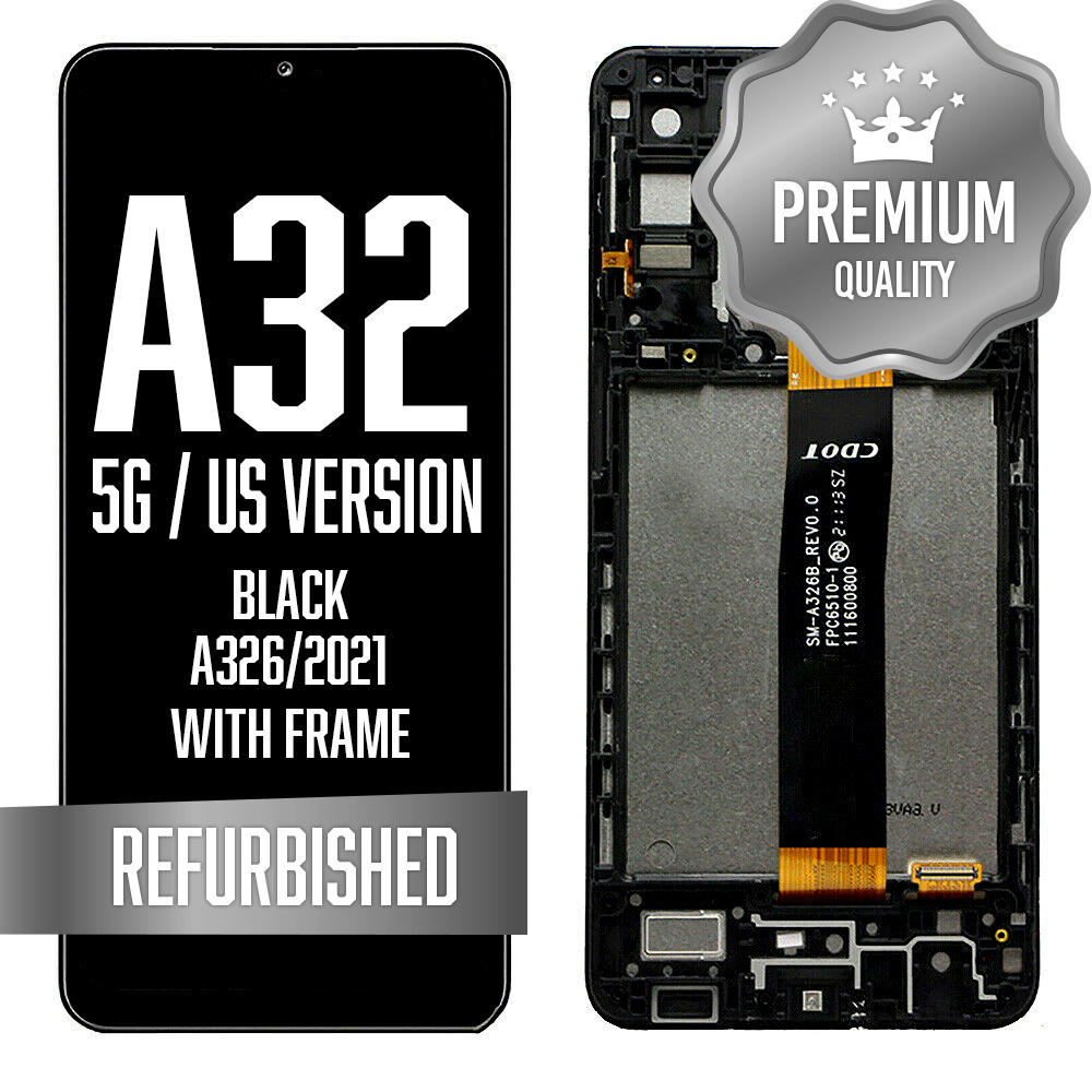 LCD Assembly with frame For Samsung Galaxy A32 5G (A326 / 2021) - Black (All Models) (Premium)