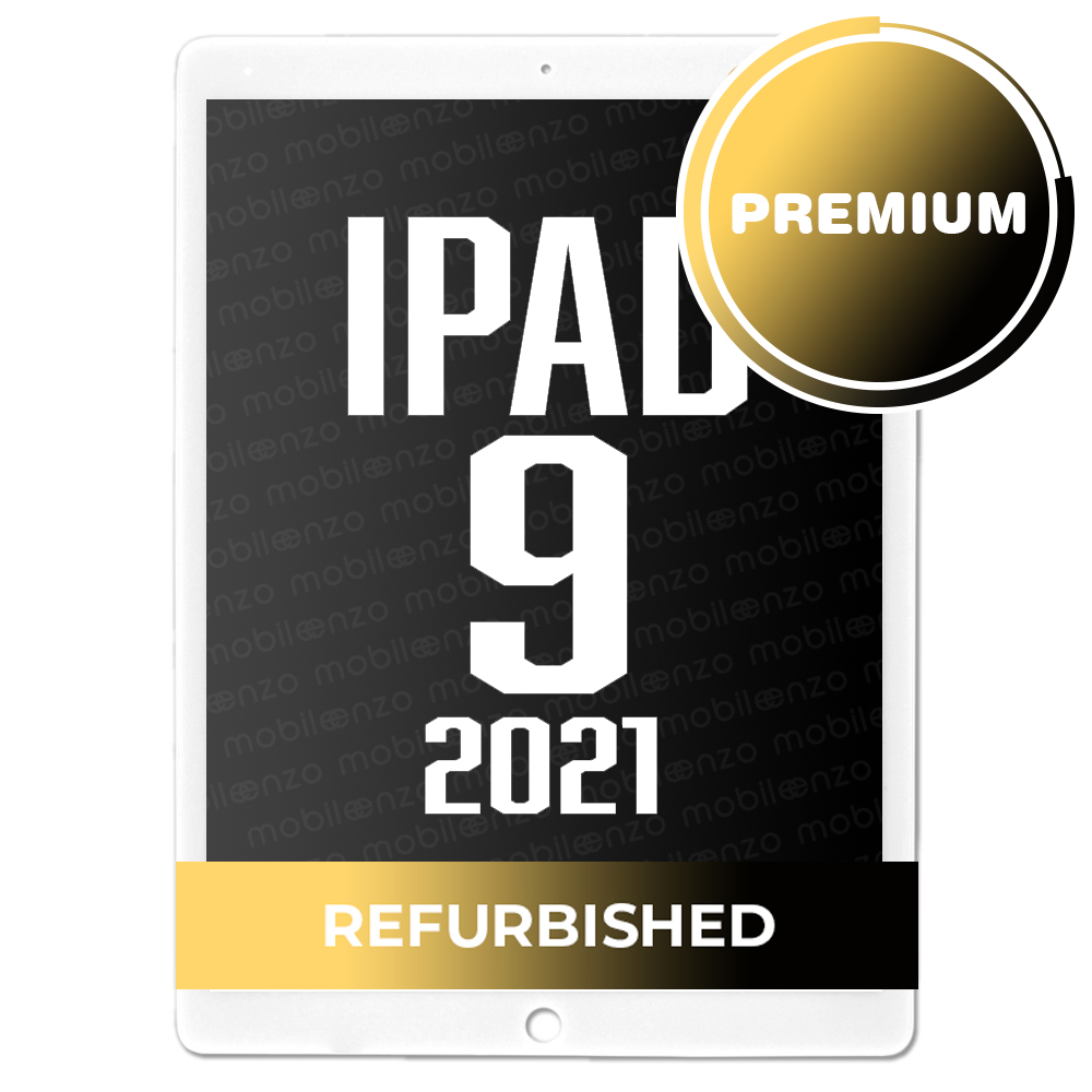 Digitizer for iPad 7 / iPad 8 /iPad 9 - (Without Home Button) - White (Premium Plus / Refurbished)