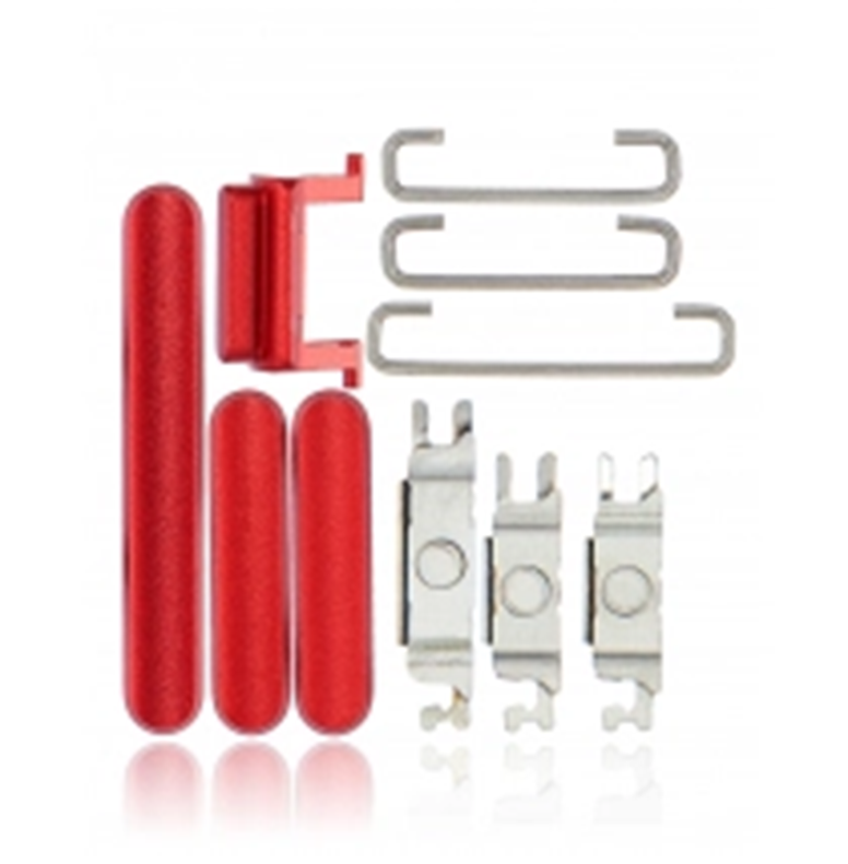 Hard Buttons (Power / Volume / Switch) For iPhone 11 (Red) (Premium)