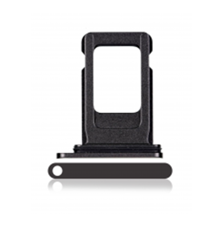 Single Sim Card Tray Compatible With Iphone 11 (Black)