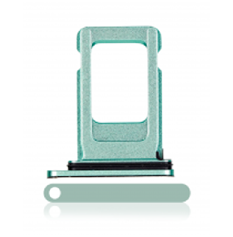 Single Sim Card Tray Compatible With Iphone 11 (Green)