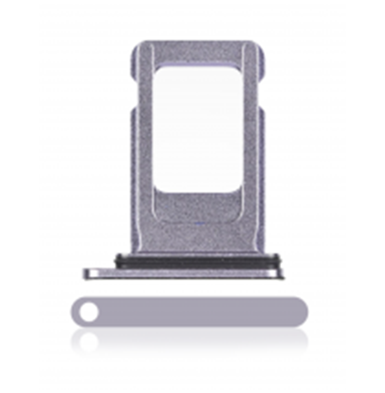 Single Sim Card Tray For iPhone 11 (Purple) (Premium)