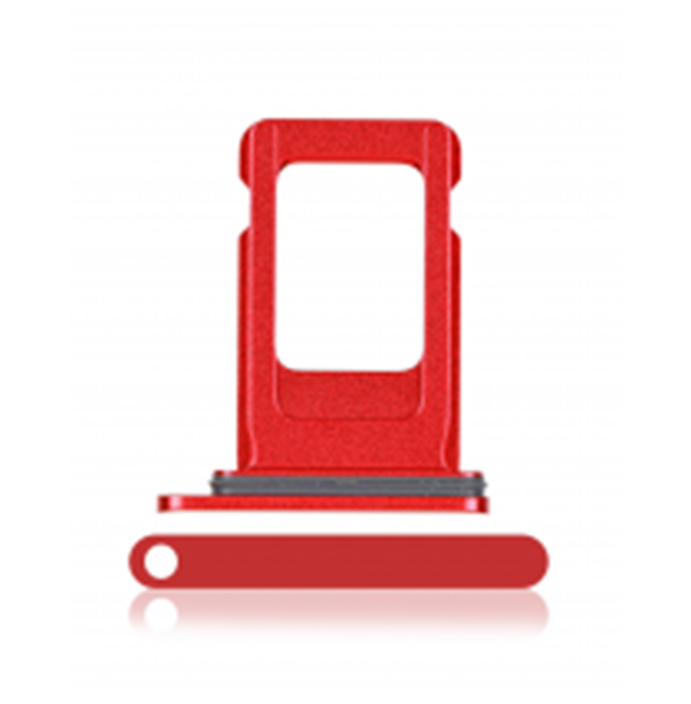 Single Sim Card Tray For iPhone 11 (Red) (Premium)