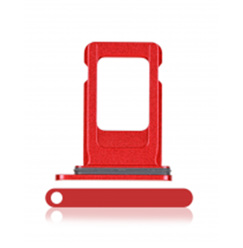 Single Sim Card Tray Compatible With Iphone 11 (Red)