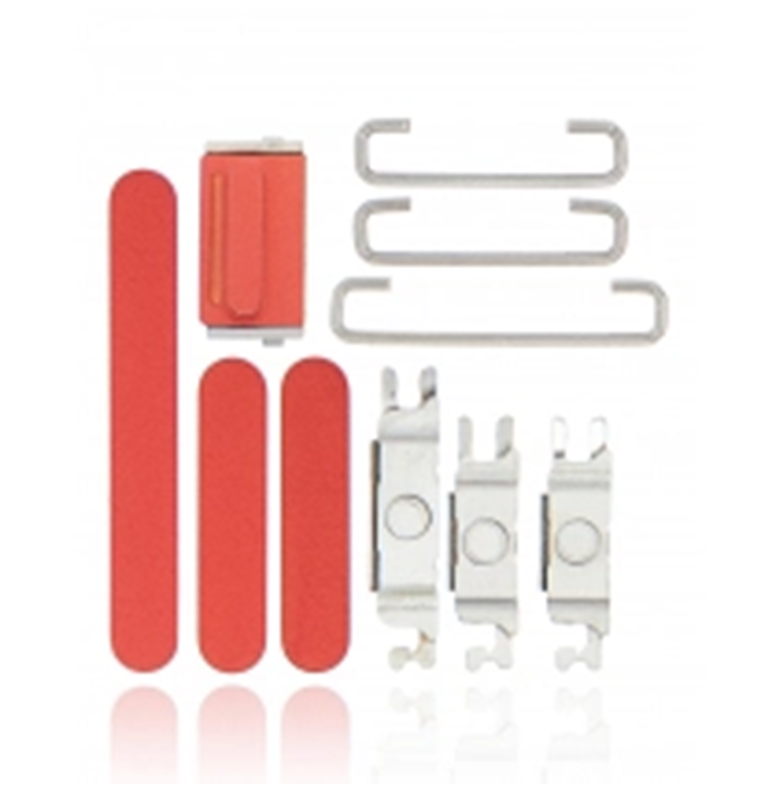 Hard Buttons (Power / Volume / Switch) Compatible With iPhone 12 (Red)
