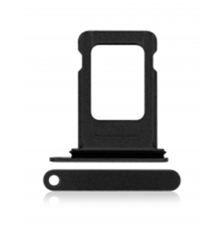 Single Sim Card Tray Compatible With iPhone 12 (Black)
