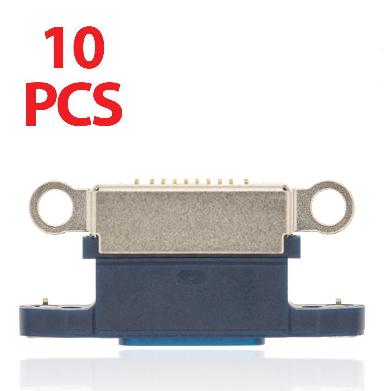 Charging Port Only For iPhone 12 / 12 Pro (10 Pack) (Pacific Blue) (Premium)