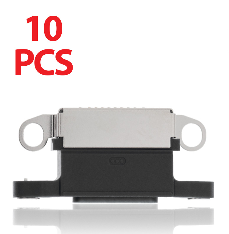 Charging Port Only Compatible With iPhone 12 Pro Max (Graphite) (10 Pack)