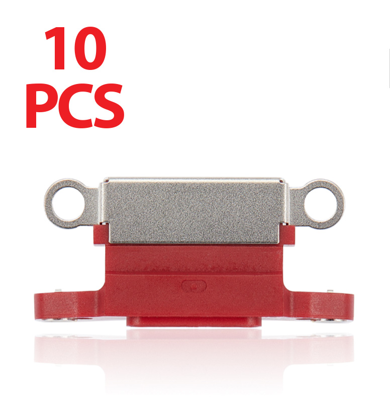 Charging Port Only For iPhone 13 / 13 Mini (10 Pack) (Red) (Premium)