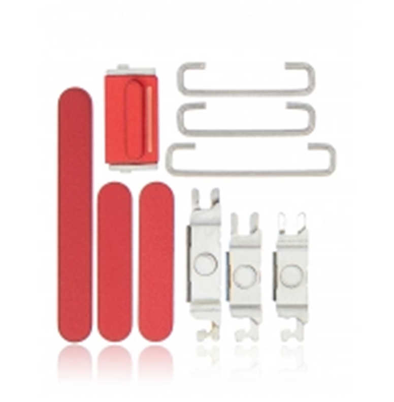 Hard Buttons (Power/Volume/Switch) Compatible With Iphone 13 / 13 Mini (Red)