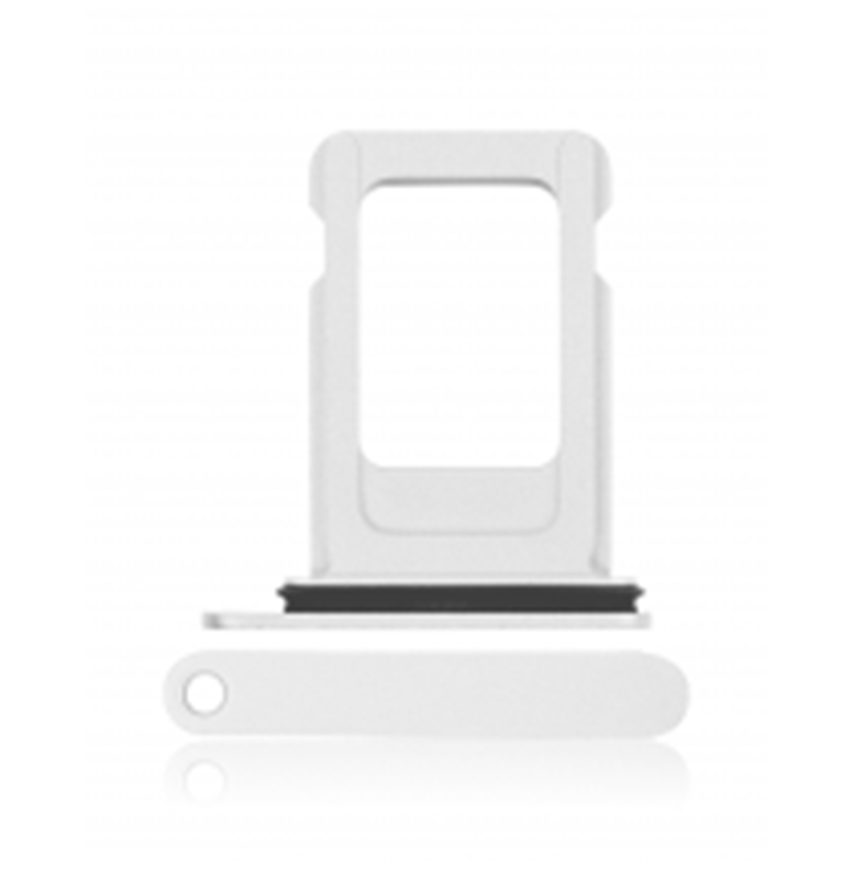 Single Sim Card Tray For iPhone 12 / 13 (White) (Premium)