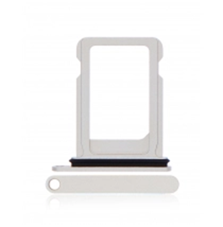 Single Sim Card Tray Compatible With Iphone 12 Mini / 13 Mini (White)