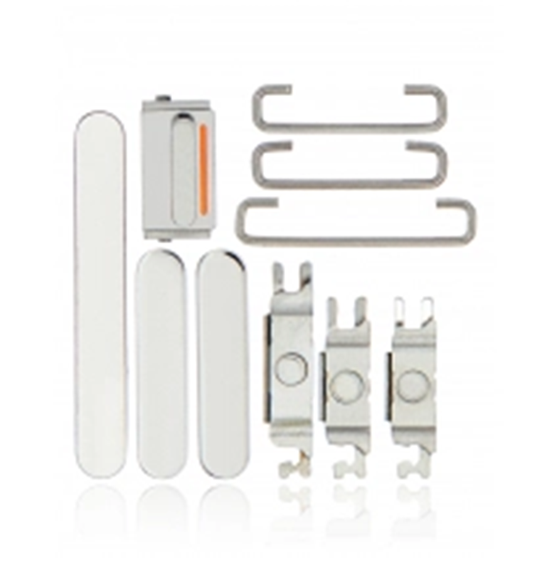 [SP-I13P-HBPVS-SLV] Hard Buttons (Power / Volume / Switch) For iPhone 13 Pro / 13 Pro Max (Silver) (Premium)