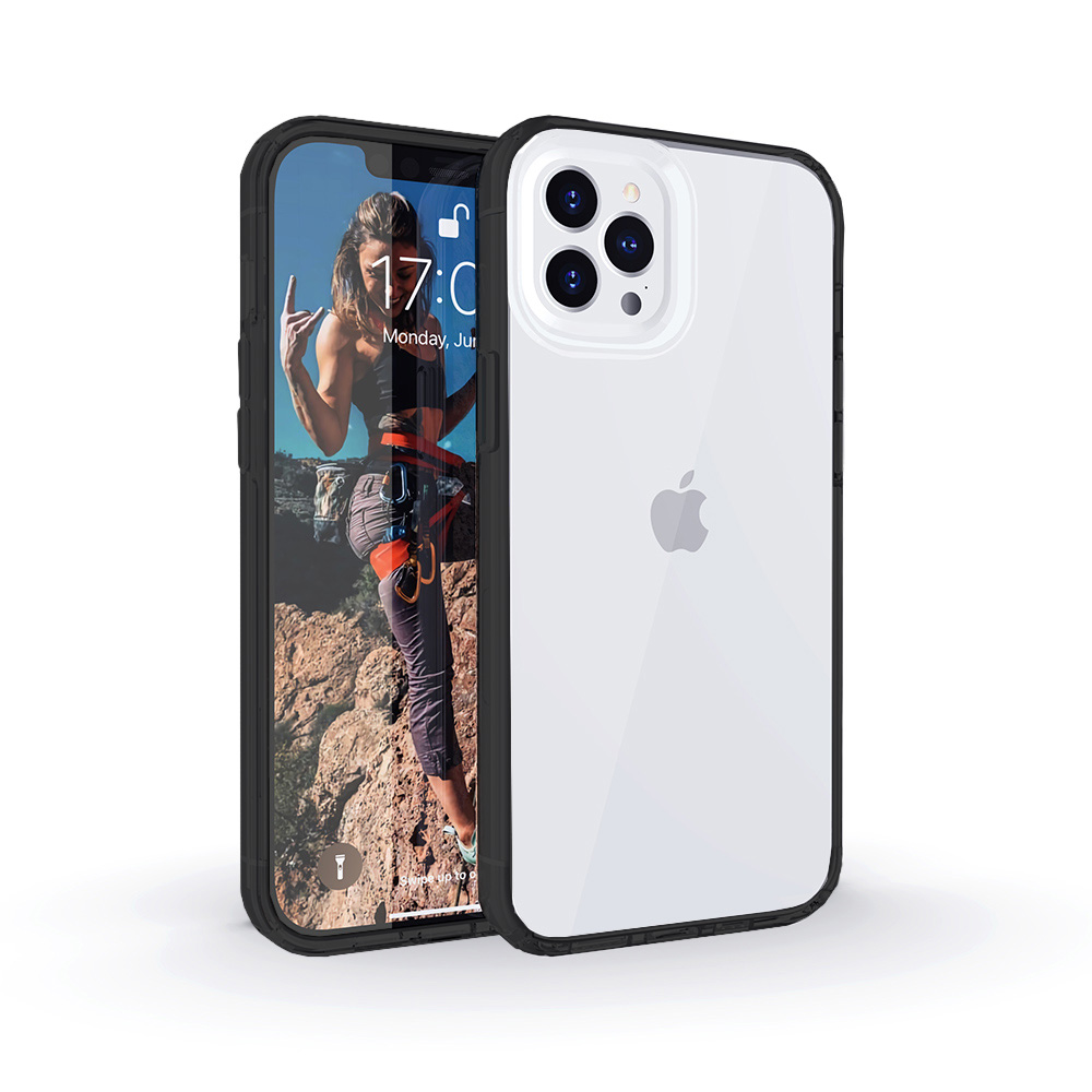 Transparent Color Case for iPhone 14 Pro Max - Black Edge