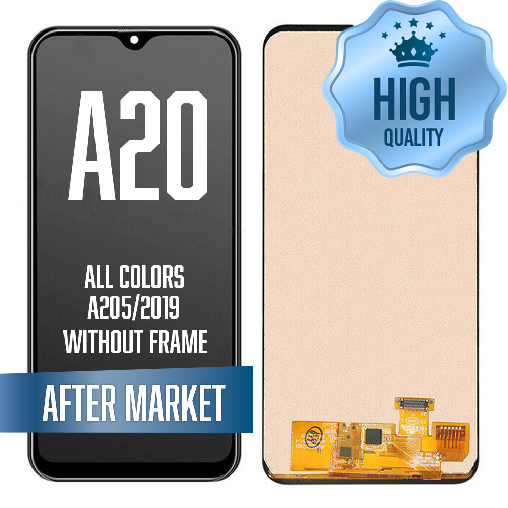 LCD Assembly for Galaxy A20 (A205/2019) without Frame - All Colors (High Quality / AM OLED)