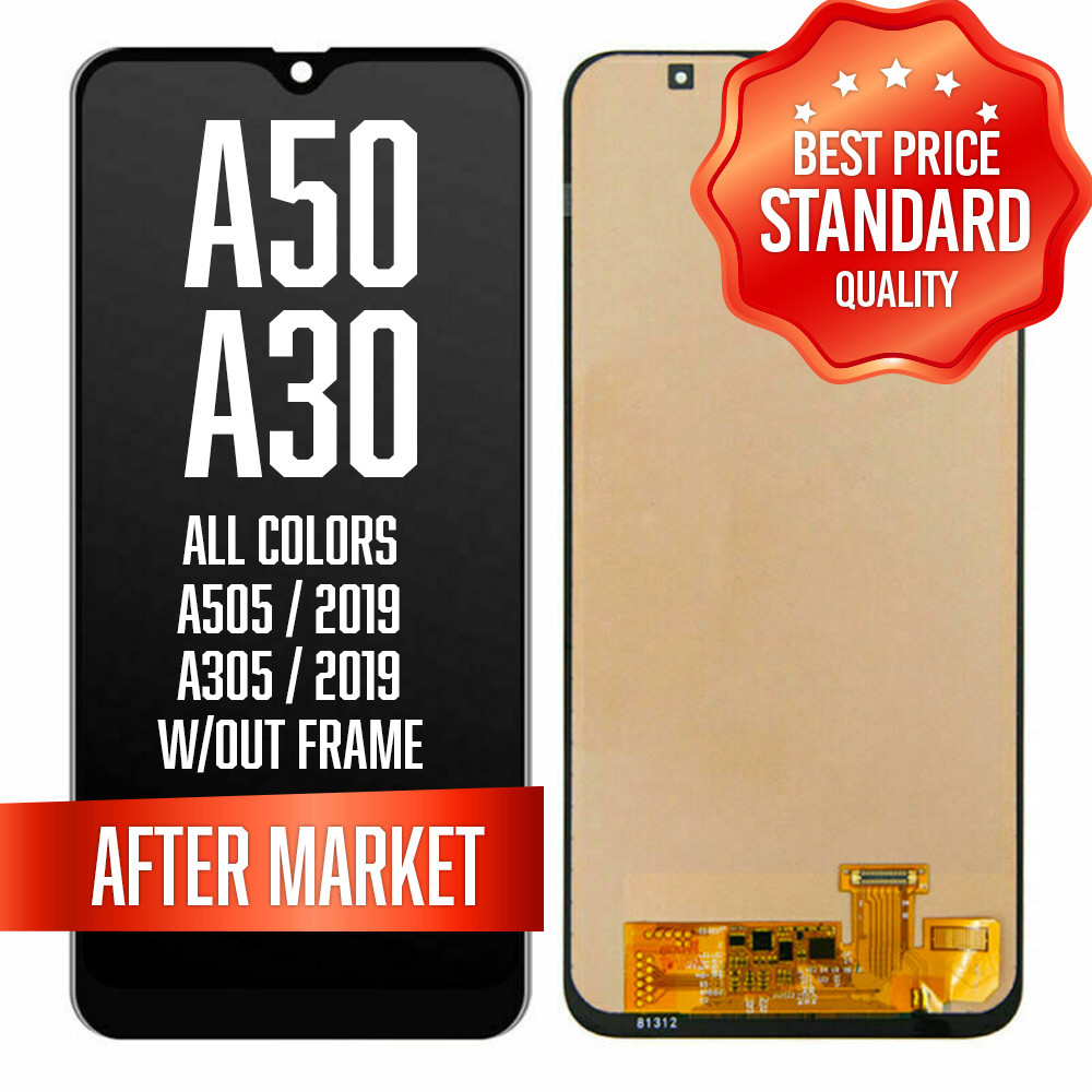 LCD Assembly For Samsung Galaxy A50 (A505 / 2019) / A30 (A305 / 2019) Without Frame -All Colors (Aftermarket - Incell)