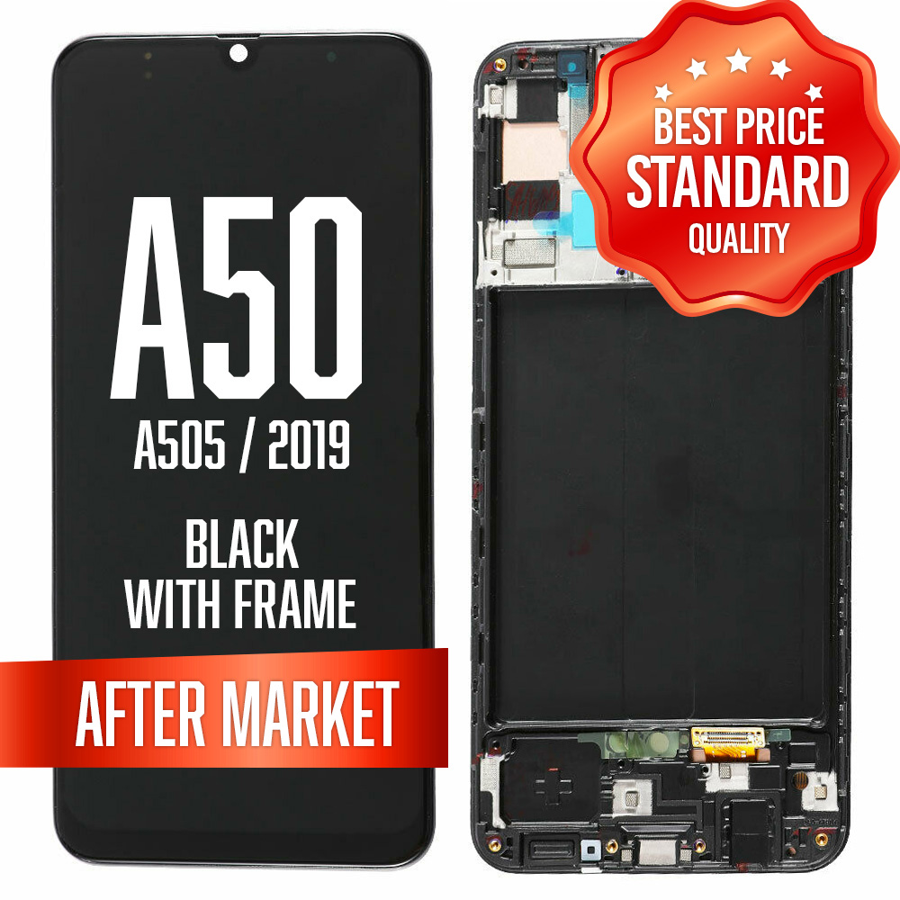 LCD Assembly for Samsung A50 (A505 / 2019) With Frame (Standard Quality)