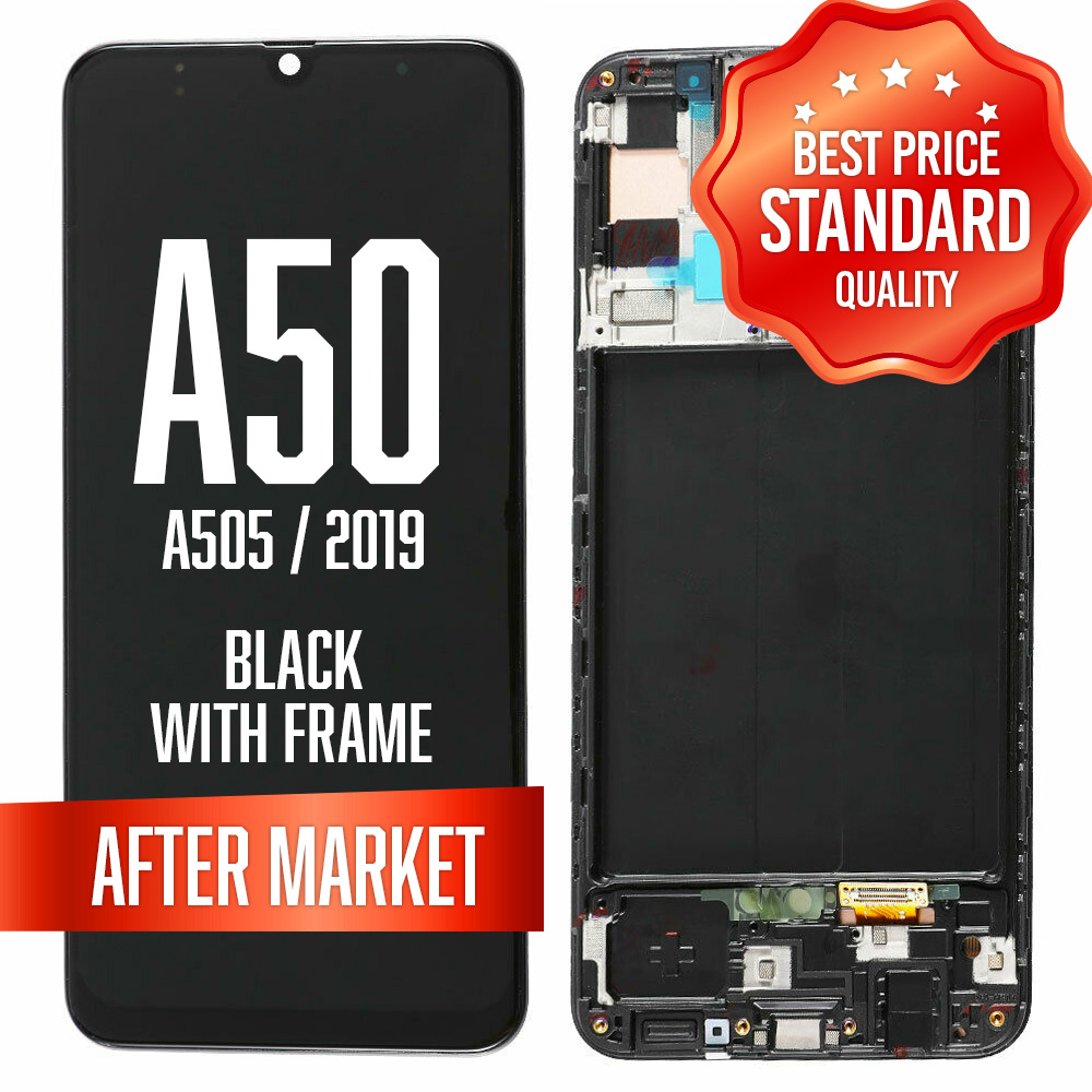 LCD Assembly for Samsung A50 (A505 / 2019) With Frame (Standard Quality)
