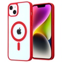 Hard Shell Wireless Charging Case for iPhone 14 / 13 - Red