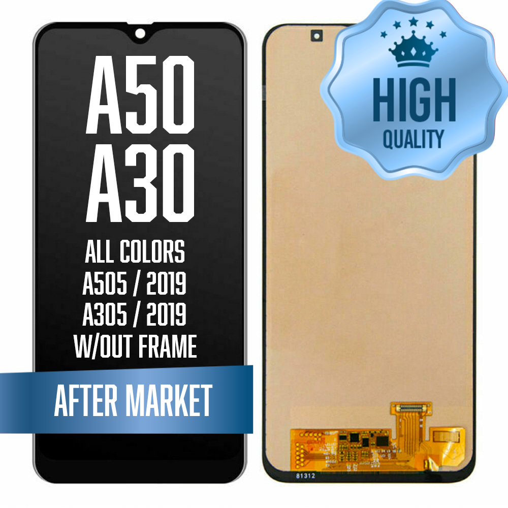 LCD Assembly for Samsung A50 (A505 / 2019) / A30 (A305 / 2019)  w/out Frame (High Quality / AM OLED)