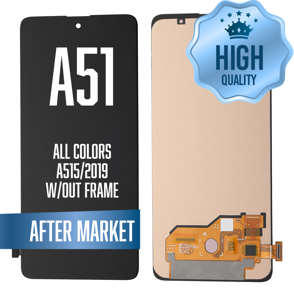 LCD Assembly for Samsung A51 (A515 / 2019) without Frame - All Colors (High Quality)