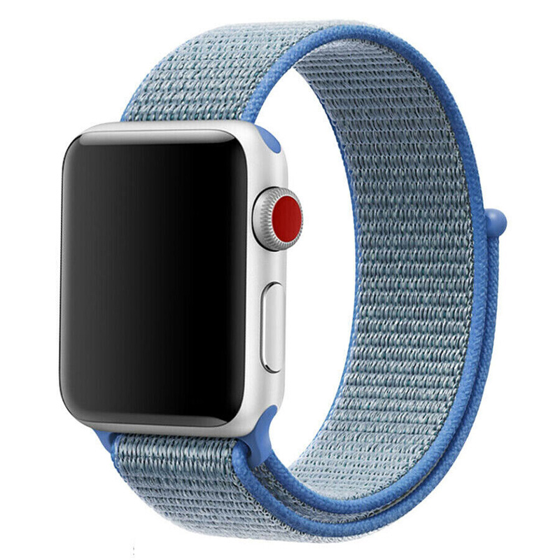 Nylon Weave iWatch Band 38/40/41mm - Storm Blue