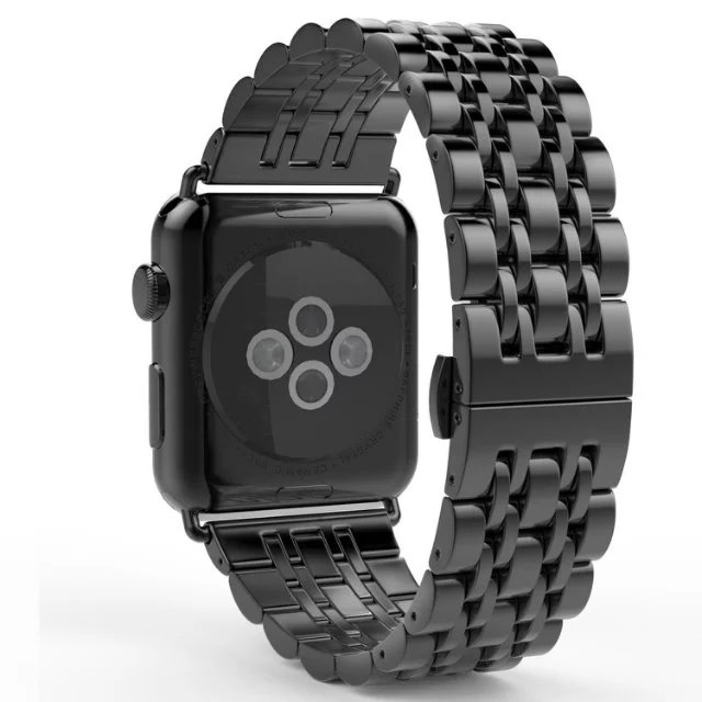 Seven beads Stainless Steel iWatch Band 38/40/41mm - Black