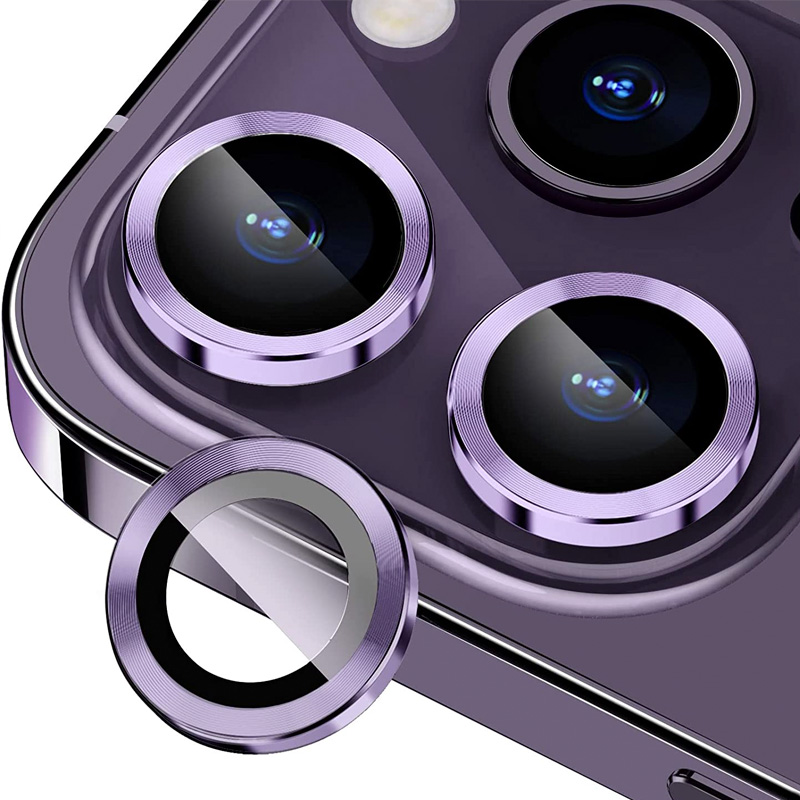 Ring Camera Lens w/HD Tempered Glass  for iPhone 14 Pro / 14 Pro Max (Deep Purple)