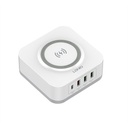 LDNIO AW004 32W Desktop Wireless QC3.0 / PD 30W Charger (White)