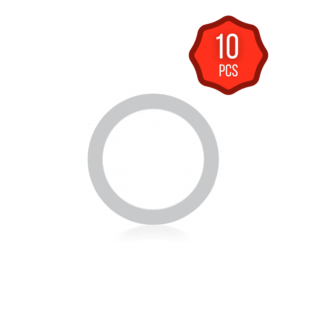 Home Button Spacer Ring For iPad Mini 3 / Air 2 / Pro 9.7" (10 Pack) (White) (Premium)