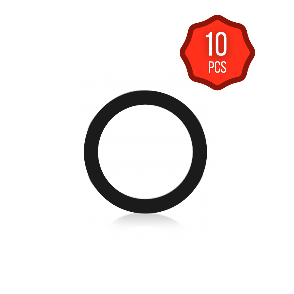 Home Button Spacer Ring For iPad Mini 3 / Air 2 / Pro 9.7" (10 Pack) (Black) (Premium)
