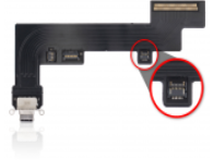 Charging Port Flex Cable Compatible For iPad Air  5 (WiFi Version) (Premium) (Black)