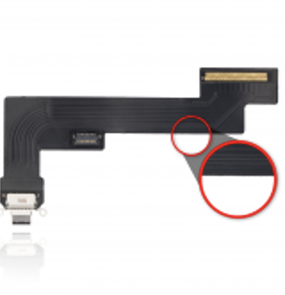 Charging Port Flex Cable Compatible For iPad Air 4 / Air 5 (WiFi Version) (Aftermarket) (Black)