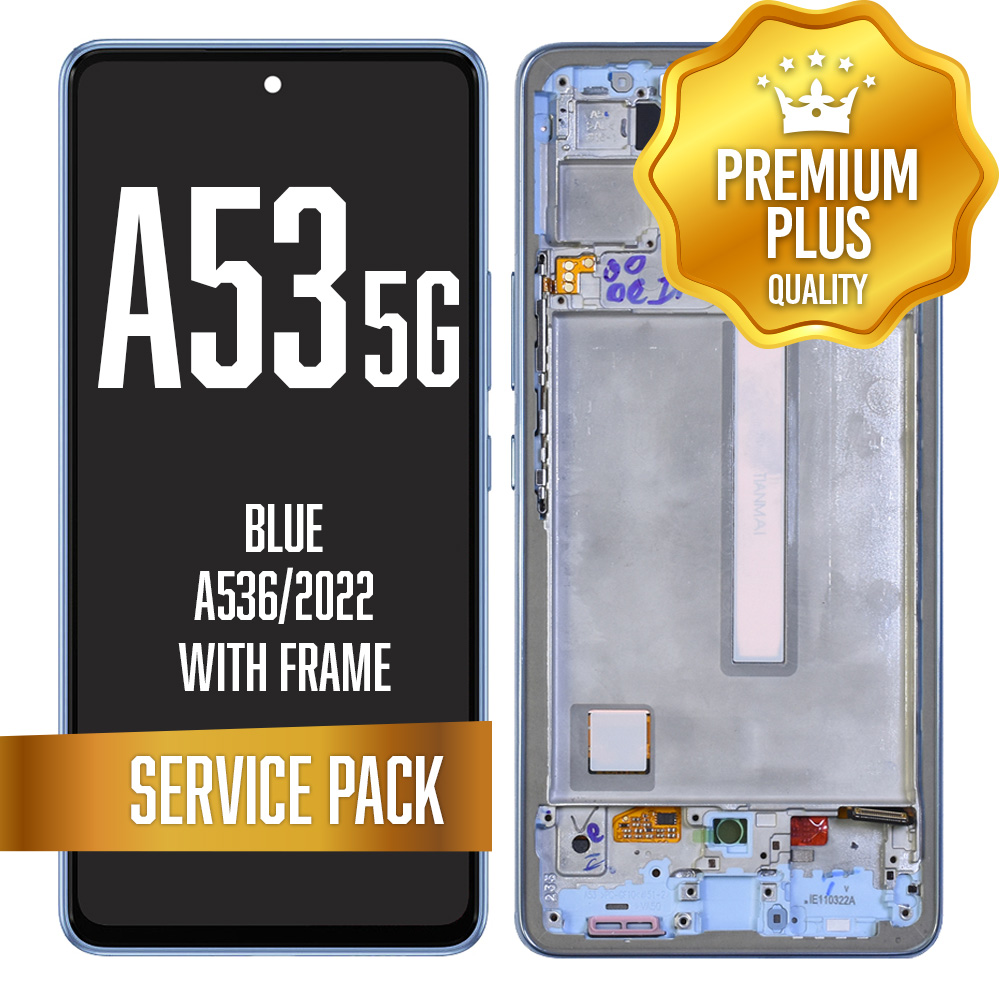 OLED Assembly with frame For Samsung Galaxy A53 5G (A536/2022) - Blue (Service Pack)