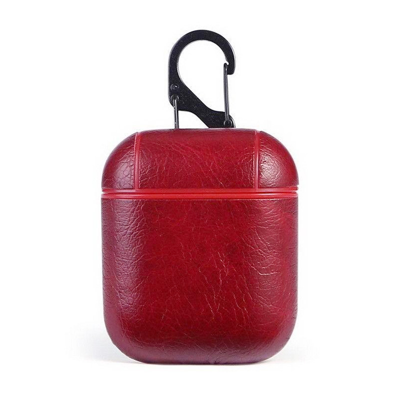 Leather Case  for AirPods Pro (1st Gen) - Red