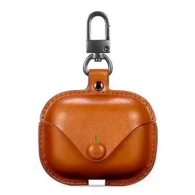 Leather Bag Case for AirPods Pro (2nd Gen) - Brown
