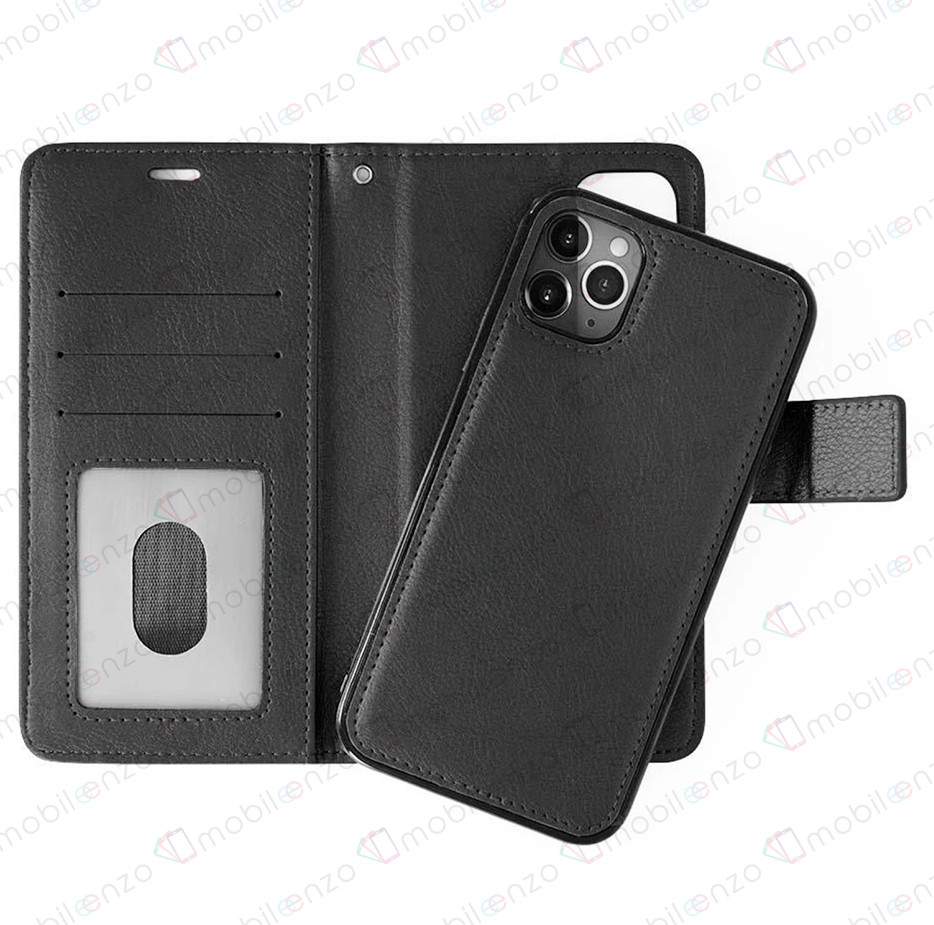 Classic Magnet Wallet Case for iPhone 13 Pro - Black