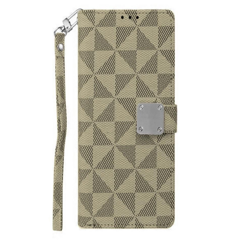Triangle Wallet Case for iPhone 14 Plus - Yellow