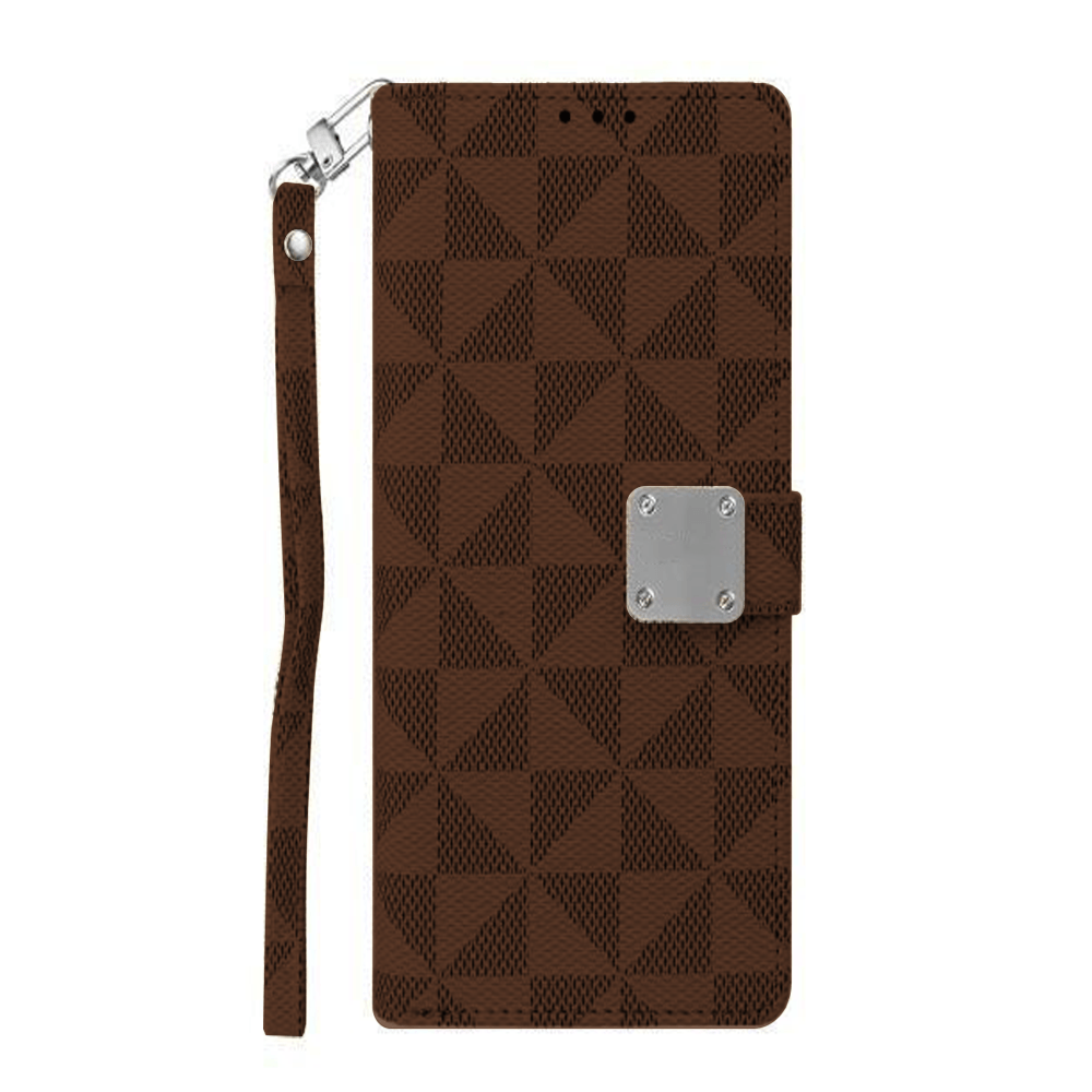 Triangle Wallet Case for iPhone 14 Pro Max - Brown