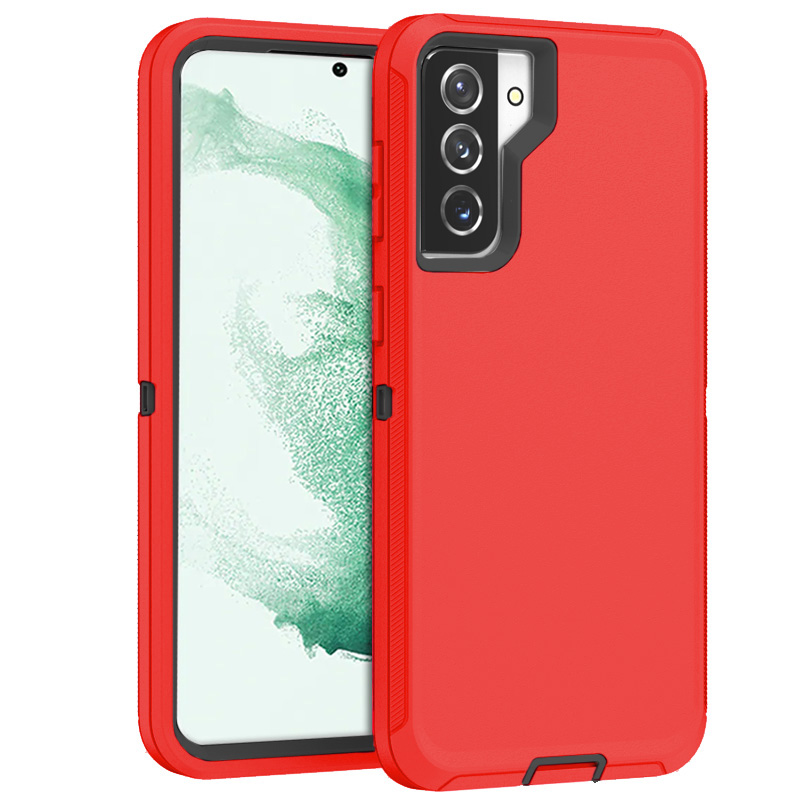 DualPro Protector Case for Galaxy S23 Plus - Red & Black