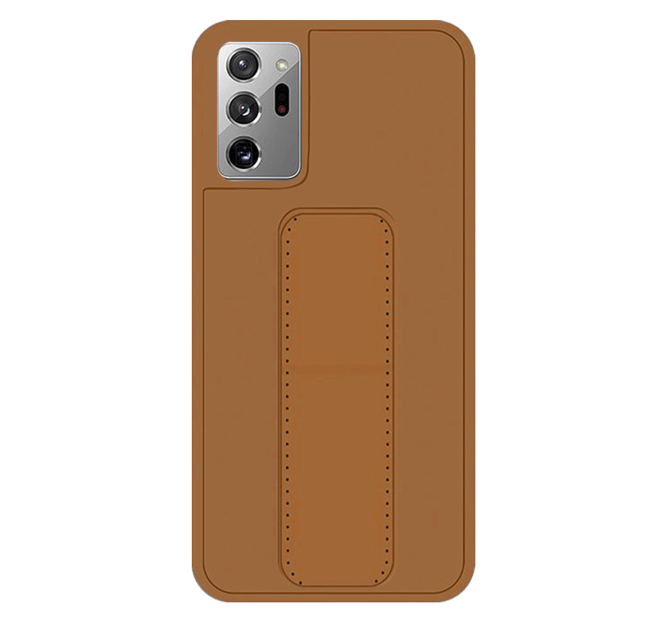 Wrist Strap Case for Galaxy S23 Ultra / S22 Ultra - Brown
