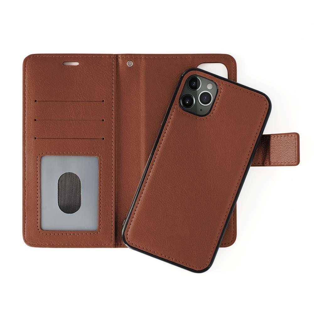 Classic Magnet Wallet Case for Galaxy S23 - Brown