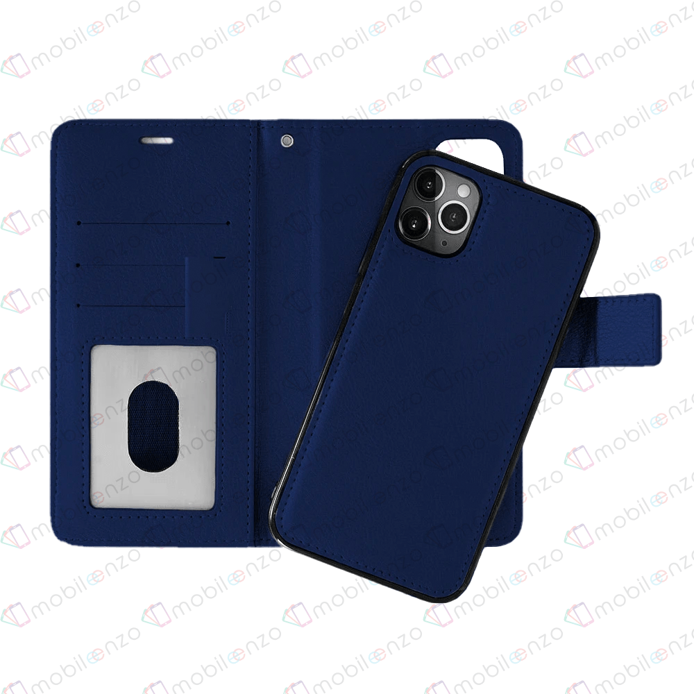 Classic Magnet Wallet Case for Galaxy S23 - Dark Blue