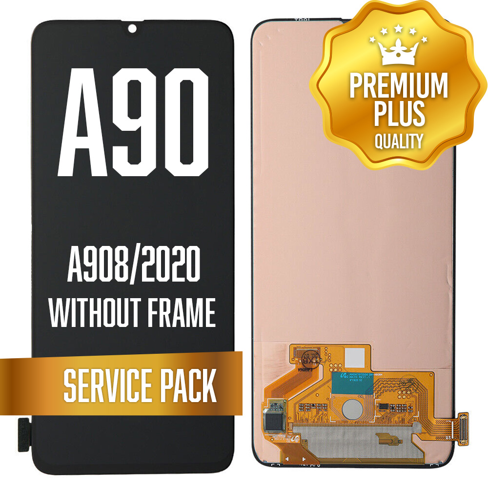 LCD Assembly for Galaxy A90 5G (A908/2019) With Frame - Black (Service Pack)