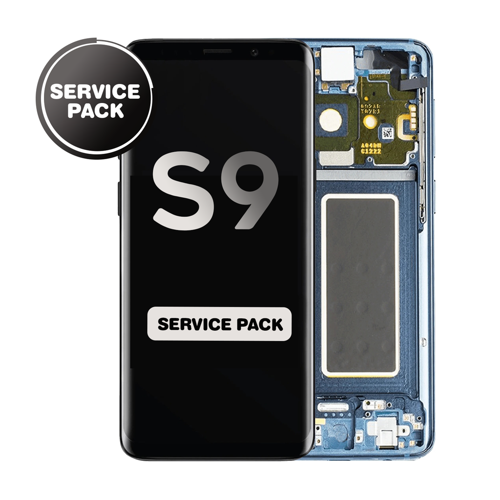 OLED Assembly for Samsung Galaxy S9 (G960) with Frame - Blue (Service Pack)