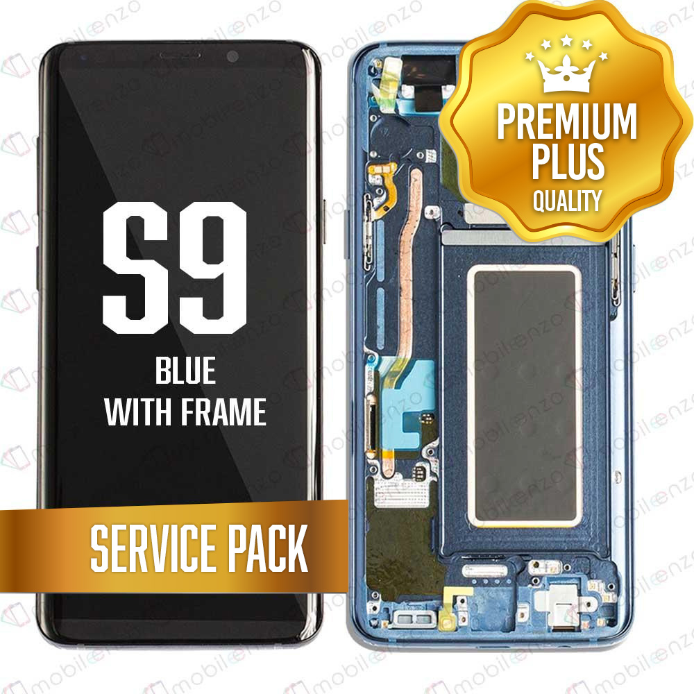 OLED Assembly for Samsung Galaxy S9 With Frame - Blue (Service Pack)